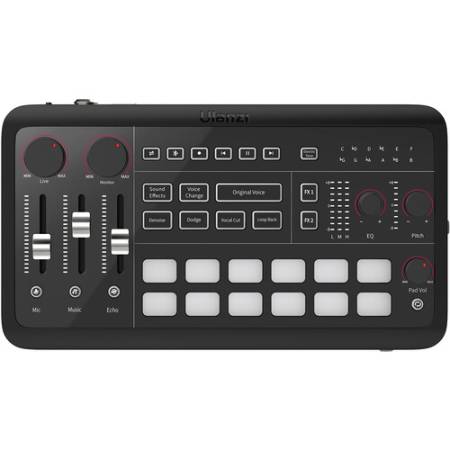 Ulanzi Ucaster AX01 - interfejs audio, front, układ
